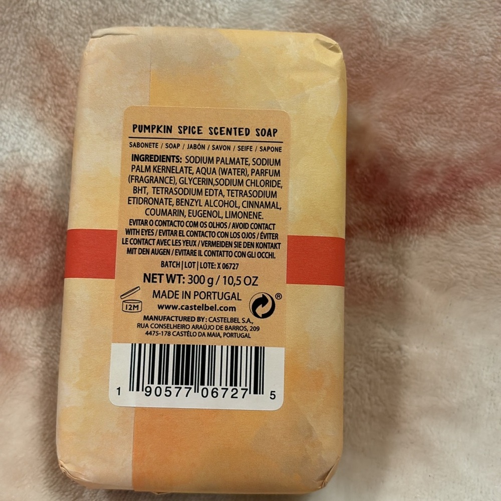 Castelbel Porto Owl Pumpkin Spice Scented Hand Soap Large 10.5oz Bar NWT - Picture 14 of 16